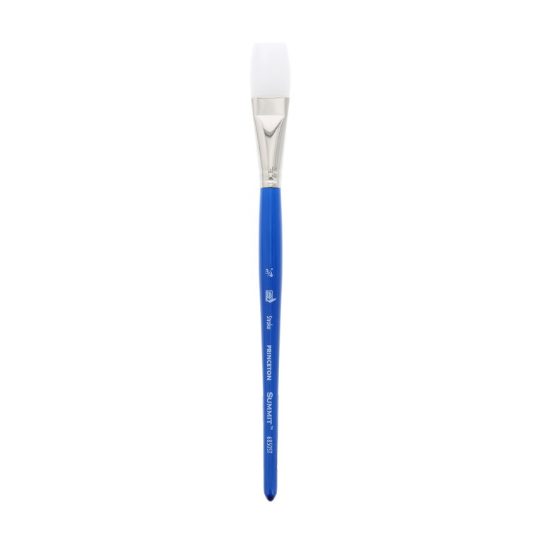 Princeton Brush Princeton Summit 6850 White Synthetic Short Handle Brush Stroke