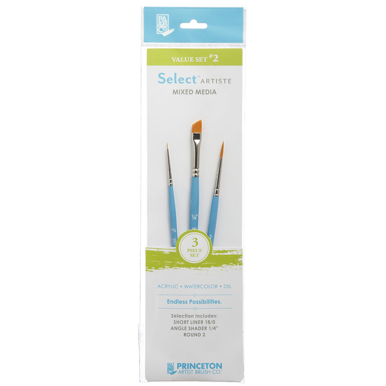 Princeton Brush Princeton Select Artiste 3750 Mixed Media Brush Value Set