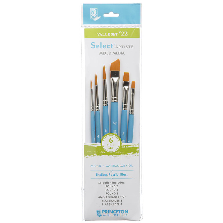 Princeton Brush Princeton Select Artiste 3750 Mixed Media Brush Value Set