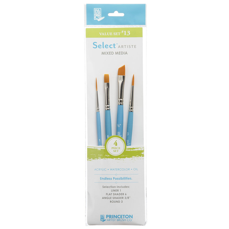 Princeton Brush Princeton Select Artiste 3750 Mixed Media Brush Value Set