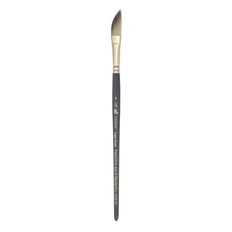 Princeton Brush Princeton Umbria 6250 Synthetic Sable Short Handle Brush Dagger Striper