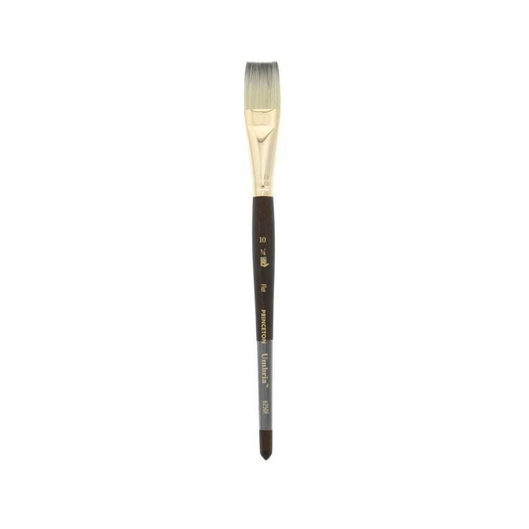 Princeton Brush Princeton Umbria 6250 Synthetic Sable Short Handle Brush Flat