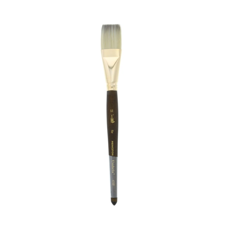 Princeton Brush Princeton Umbria 6250 Synthetic Sable Short Handle Brush Flat