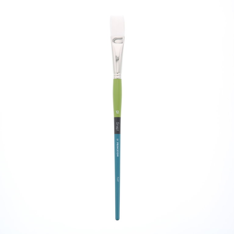 Princeton Brush Princeton Snap! 9800 White Synthetic Long Handle Brush Flat