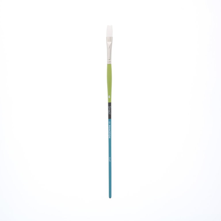 Princeton Brush Princeton Snap! 9800 White Synthetic Long Handle Brush Flat