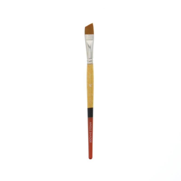 Princeton Brush Princeton Snap! 9650 Gold Synthetic Short Handle Brush Angle Shader