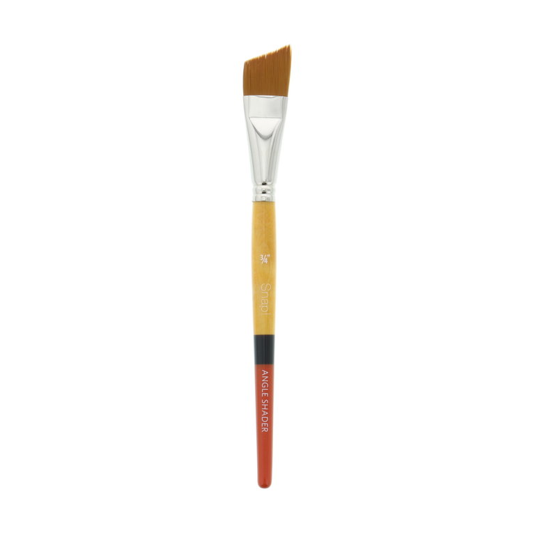 Princeton Brush Princeton Snap! 9650 Gold Synthetic Short Handle Brush Angle Shader