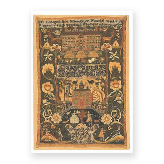 RISD Museum Sampler 1786 Postcard