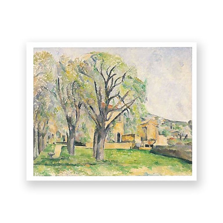 RISD Museum Chestnut Trees and Farm at Jas de Bouffan Postcard