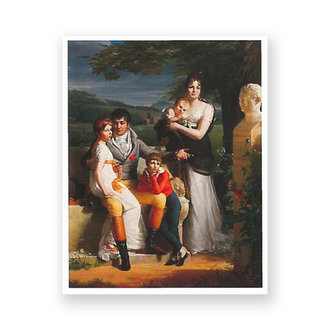 RISD Museum Portrait of the Comte de Chabaud-La Tour and His Family Postcard