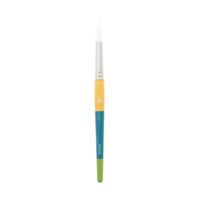 Princeton Brush Princeton Snap! 9850 White Synthetic Short Handle Brush Round