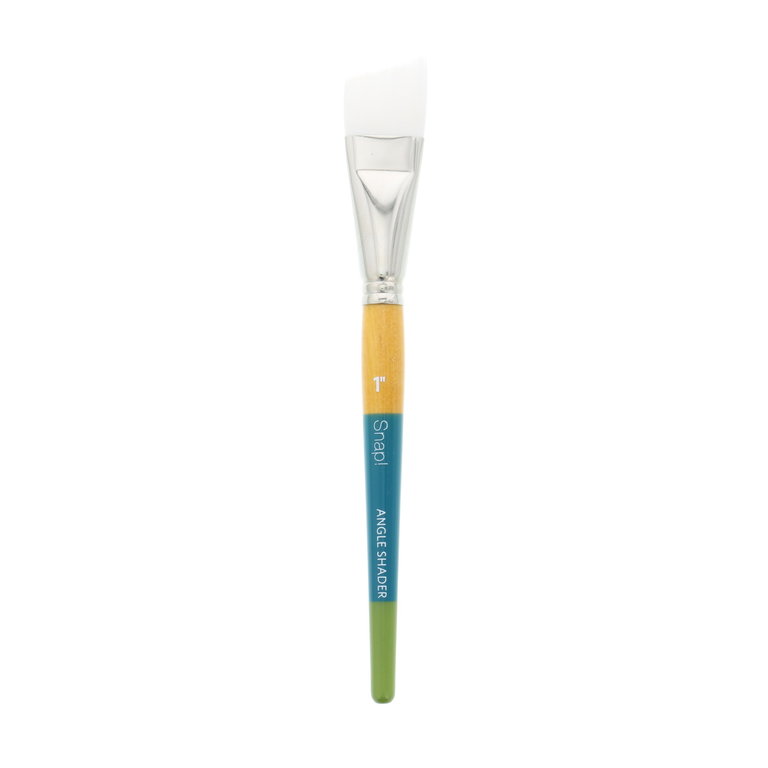 Princeton Brush Princeton Snap! 9850 White Synthetic Short Handle Brush Angle Shader