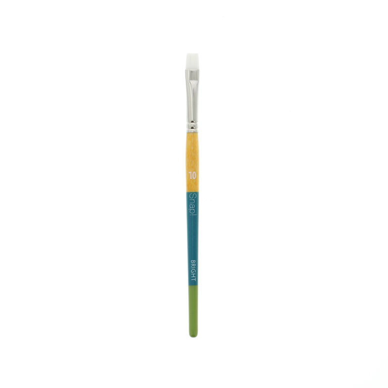 Princeton Brush Princeton Snap! 9850 White Synthetic Short Handle Brush Bright Shader