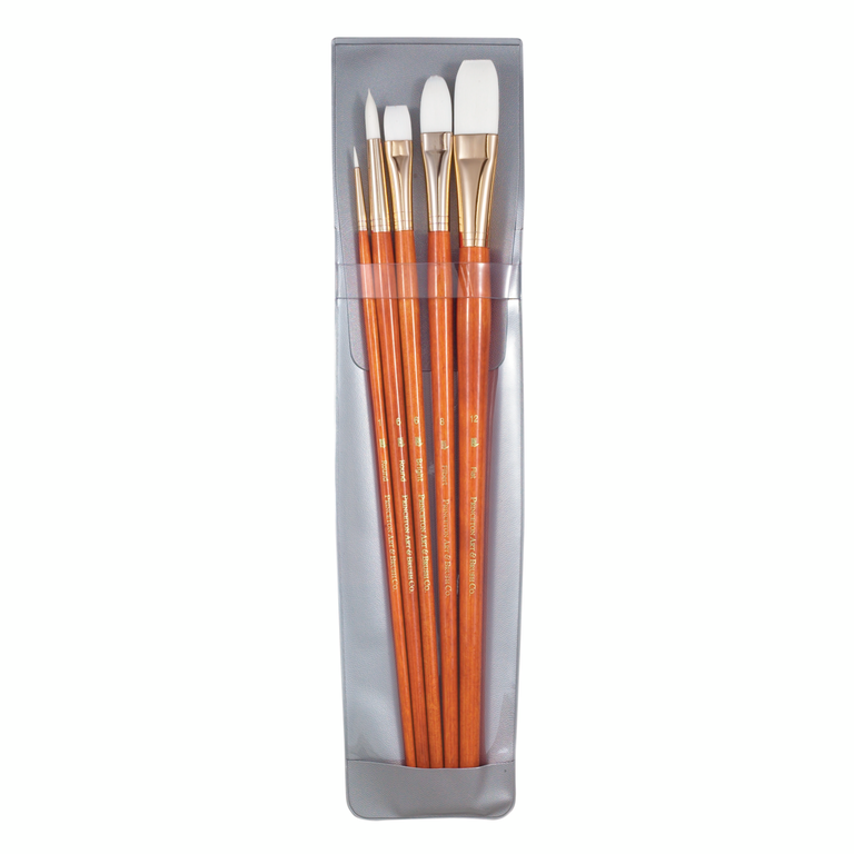 Princeton Brush Princeton Real Value Series 9100 Synthetic White Taklon Brush Sets