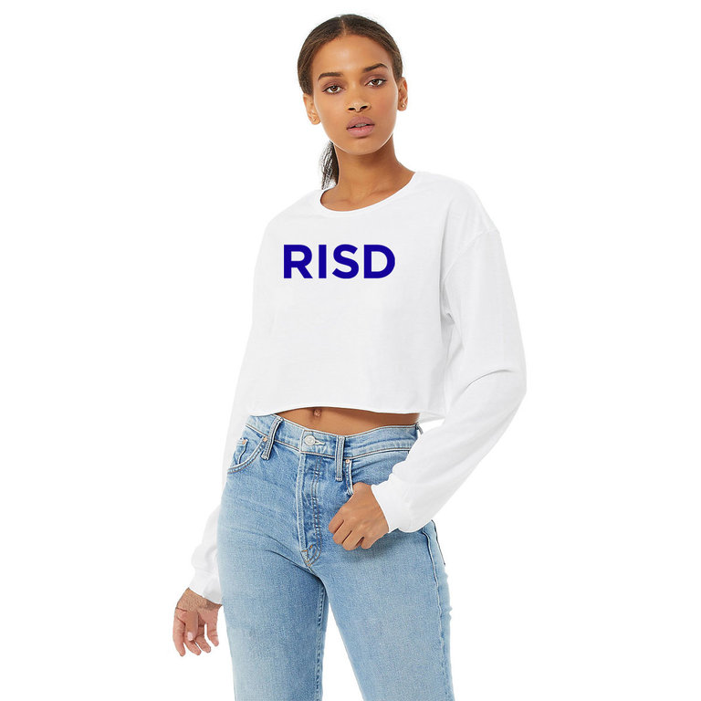 RISD RISD Block Cropped Long Sleeve Tshirt