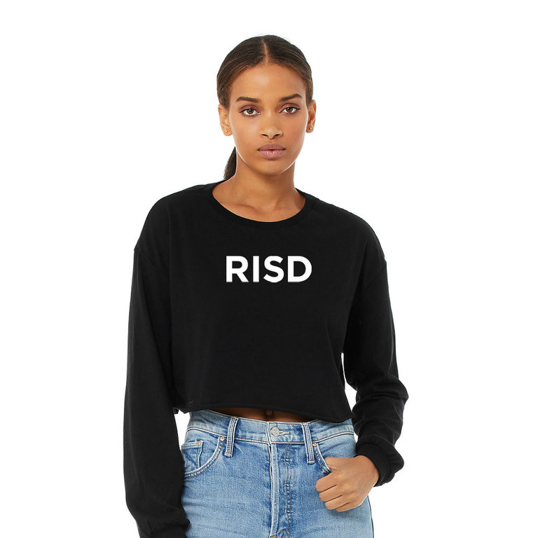 RISD RISD Block Cropped Long Sleeve Tshirt