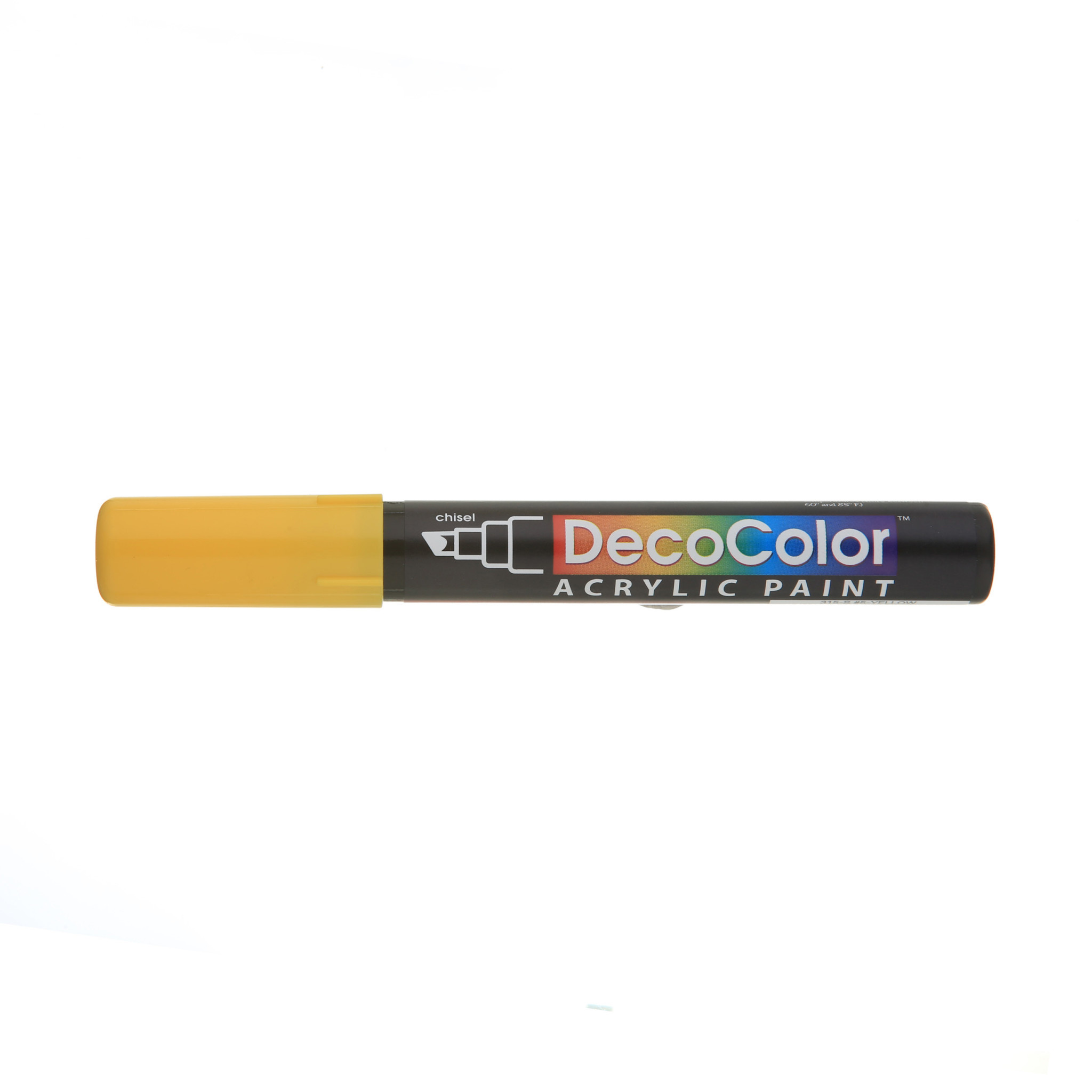 DecoColor Acrylic Chisel Marker Set of 4, Bright Colors