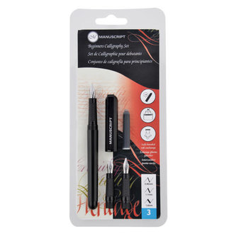 Manuscript Beginner's Right Handed Calligraphy Set
