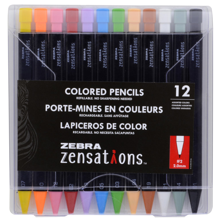 Zebra Zebra Zensations Colored Mechanical Pencils