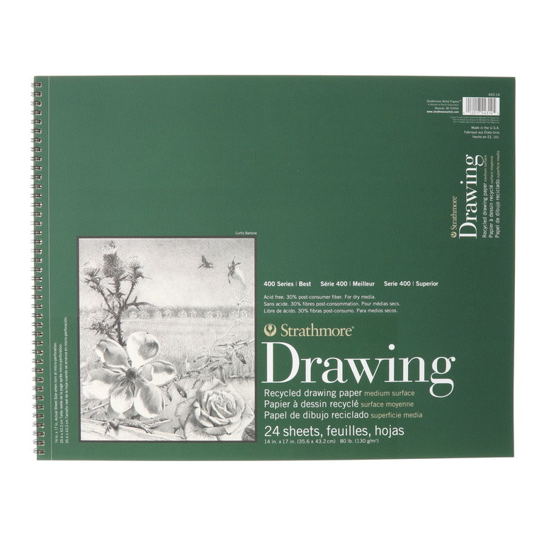 Strathmore Strathmore Drawing Pad 400 Series Medium Recycled 24 Sheets