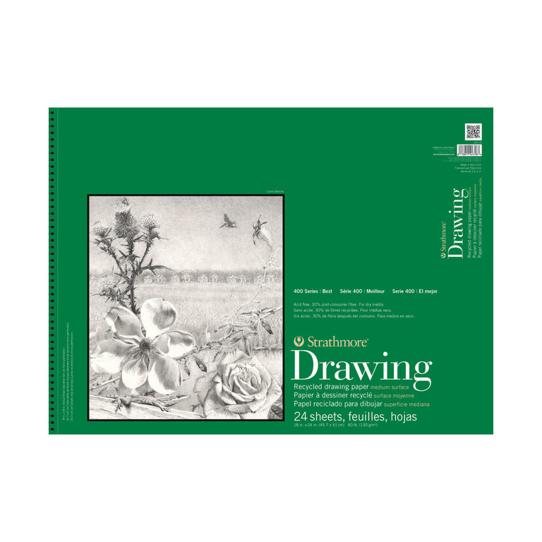 Strathmore Strathmore Drawing Pad 400 Series Medium Recycled 24 Sheets