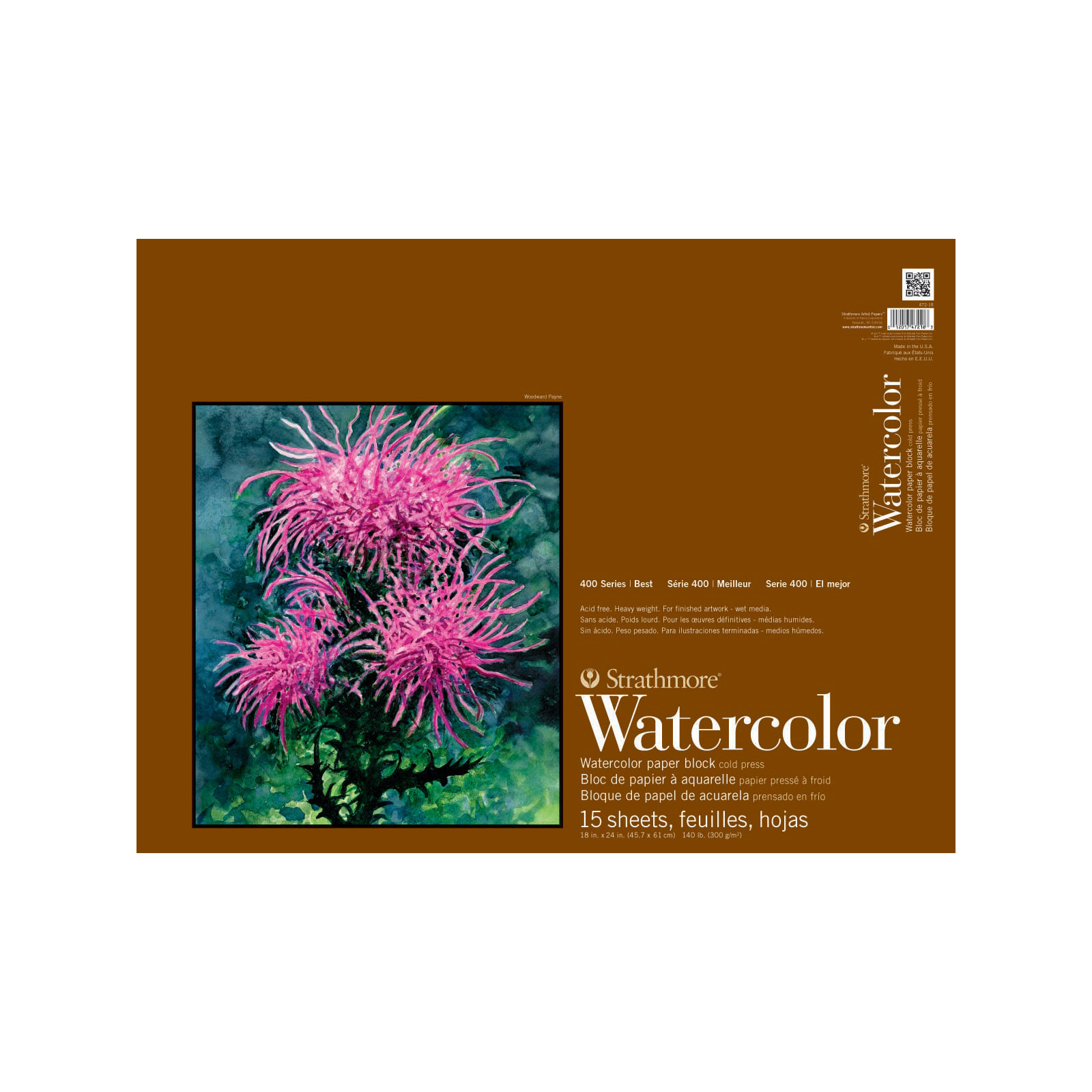 Strathmore Watercolor Block 400 Series Cold Press 140 lb 12 Sheets - RISD  Store
