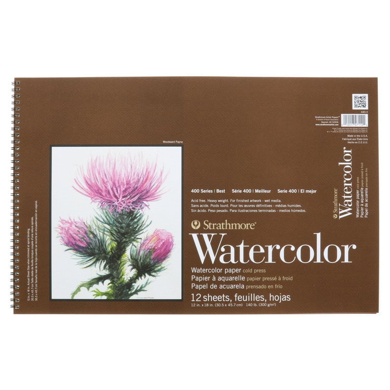 Strathmore Strathmore Watercolor Pad 400 Series Cold Press 140 lb 12 Sheets