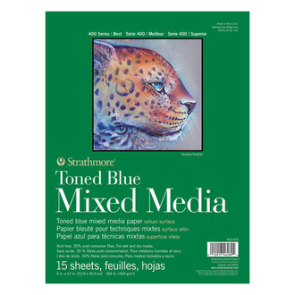 Strathmore Toned Mixed Media 400 Series 15 Sheets 9" x 12"