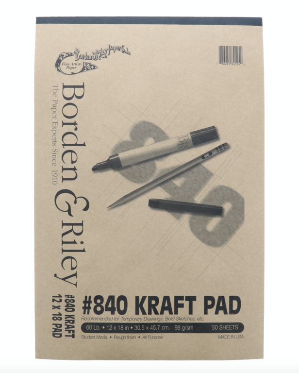 Borden & Riley Borden & Riley #840 Kraft Pad 50 Sheets