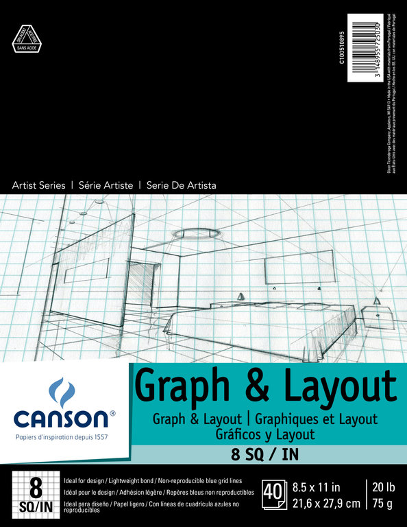 Canson Canson Artists Series Graph & Layout Pad 40 Sheets