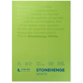 Legion Paper Stonehenge Pad White 15 Sheets