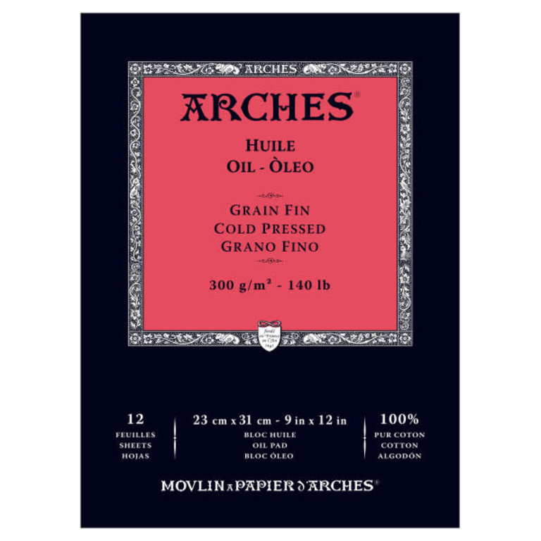 Arches Arches Oil Paper Pad 140 lb 12 Sheets