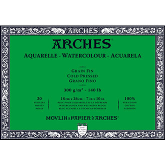 Arches Watercolor Block 140 lb 20 Sheets