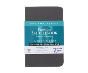 Stillman & Birn Epsilon Sketchbook - 5.5x8.5 Inch 150GSM Smooth White Paper
