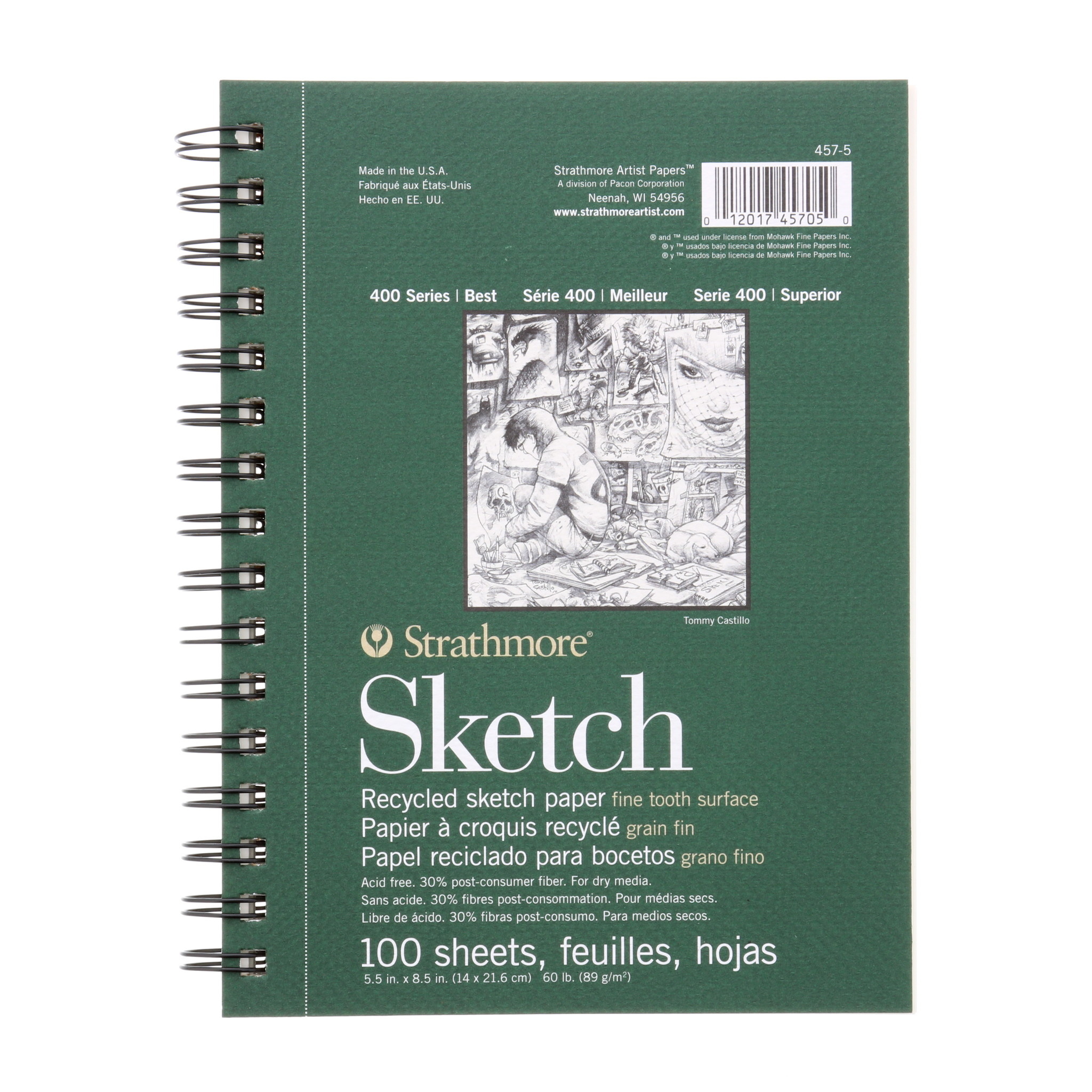 Strathmore Sketch Pad Recycled 400 Series 100 Sheets - RISD Store