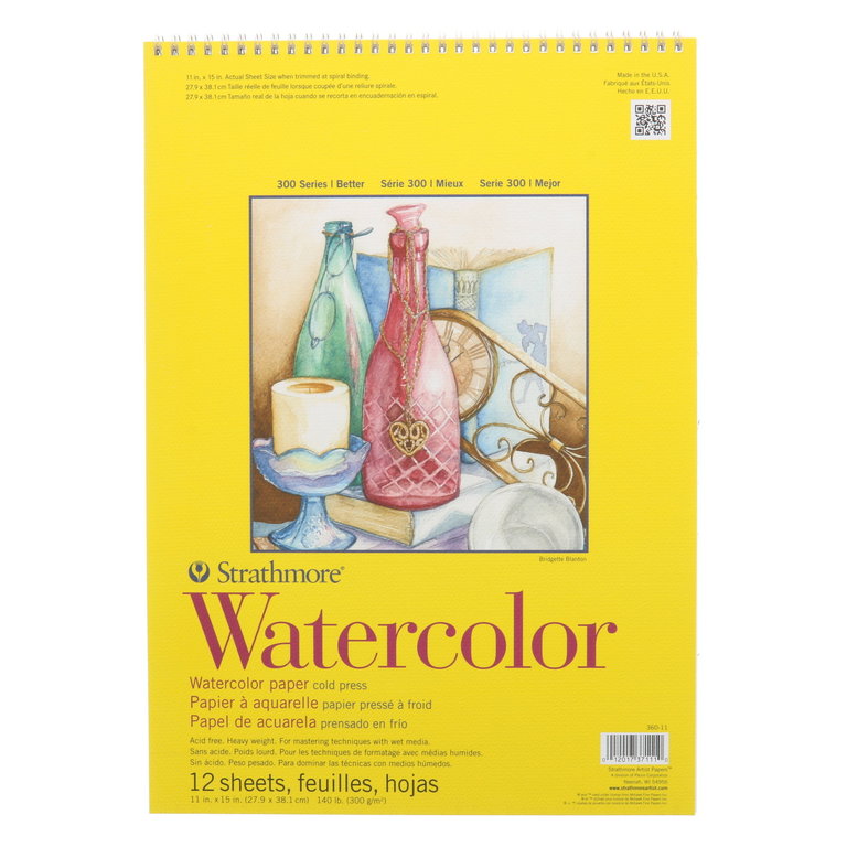 Strathmore Strathmore Watercolor Pad 300 Series Cold Press 140 lb 12 Sheets