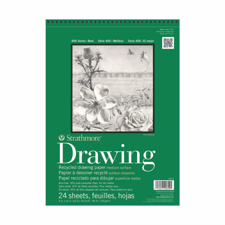 Strathmore Strathmore Drawing Pad 400 Series Medium Recycled 24 Sheets