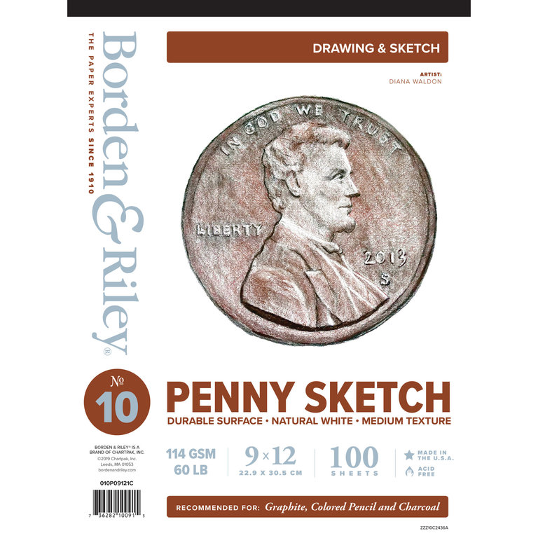 Borden & Riley Borden & Riley #10 Penny Bond Drawing Pad 100 Sheets