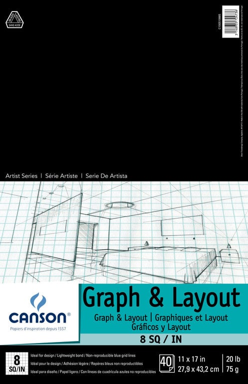 Canson Canson Artists Series Graph & Layout Pad 40 Sheets