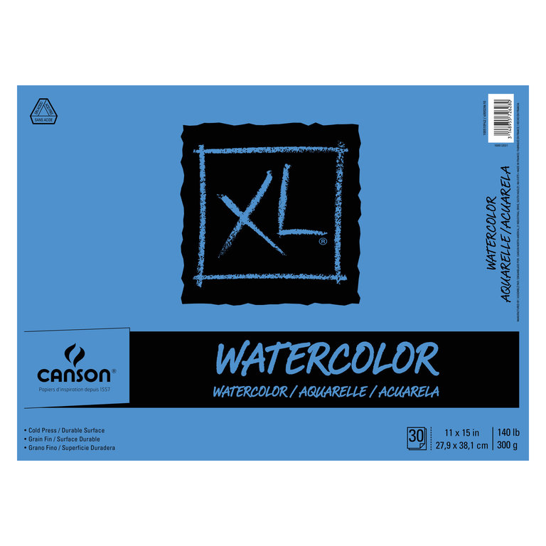 Canson Canson XL Watercolor Pad Cold Press 140 lb 30 Sheets