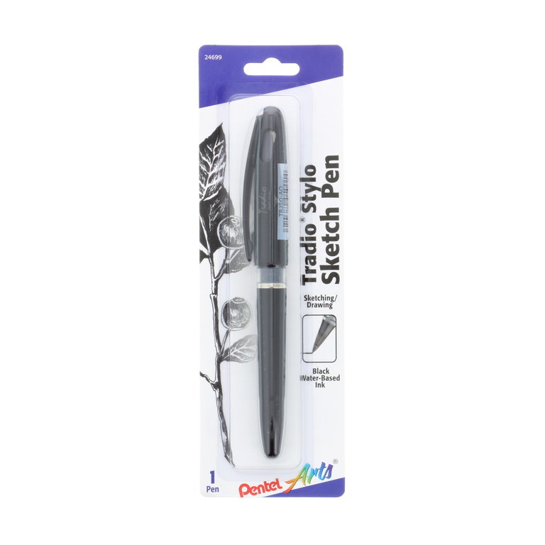 Pentel Pentel Tradio Stylo Sketch Pen Black