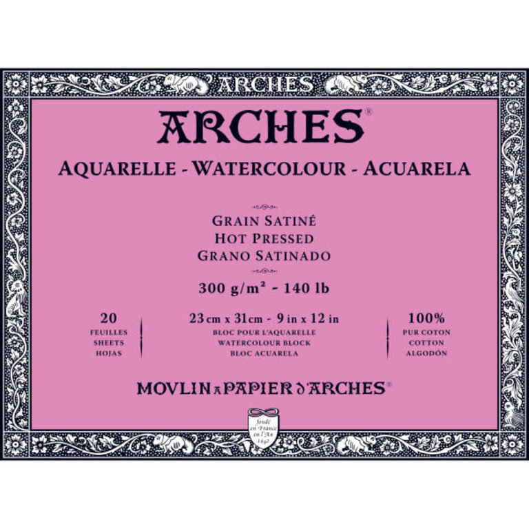 Arches Watercolor Block Paper, Cold Press - 20 sheets
