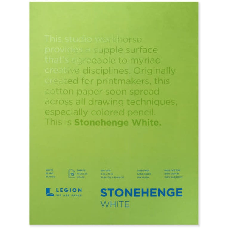 Legion Paper Legion Stonehenge Pad White 15 Sheets