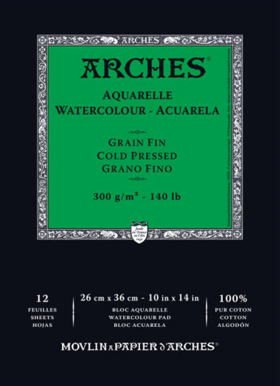 Arches Arches Watercolor Pad 140 lb 12 Sheets