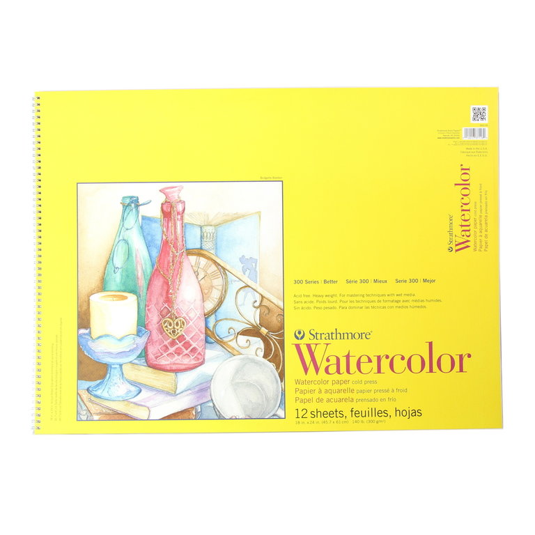 Strathmore Strathmore Watercolor Pad 300 Series Cold Press 140 lb 12 Sheets