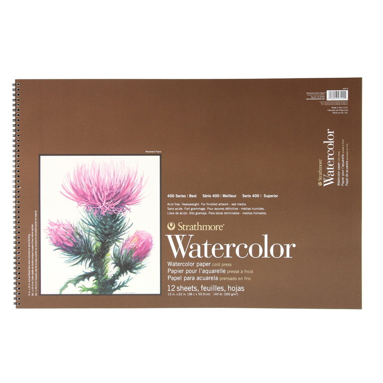 Strathmore Strathmore Watercolor Pad 400 Series Cold Press 140 lb 12 Sheets