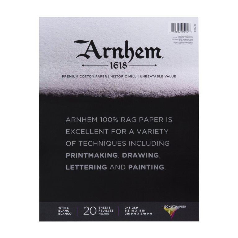 Speedball Speedball Arnhem 1618 Paper Pad 20 Sheets