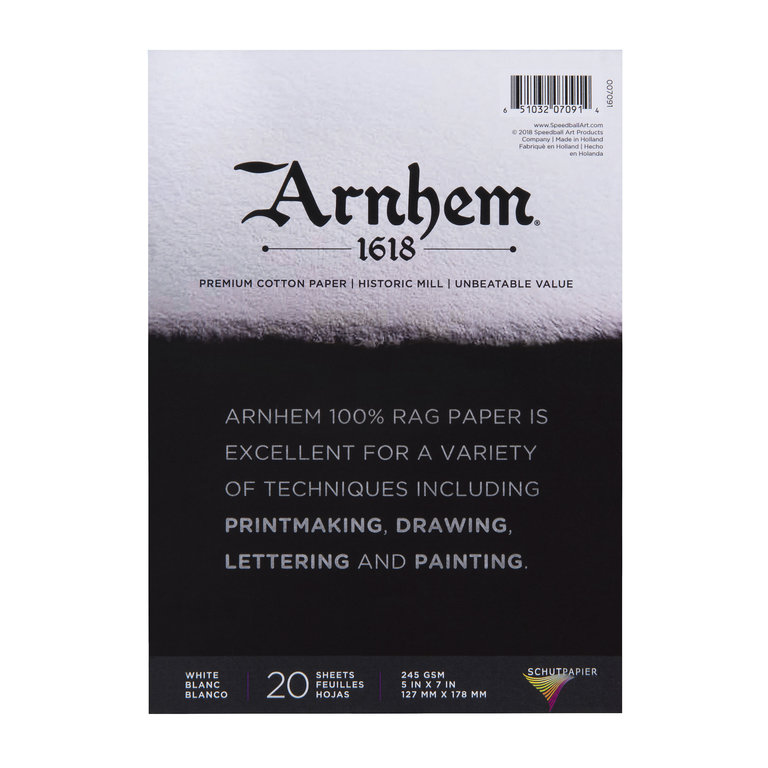 Speedball Speedball Arnhem 1618 Paper Pad 20 Sheets