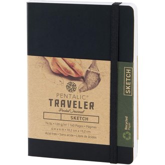 Pentalic Traveler Sketchbook 4"x6"