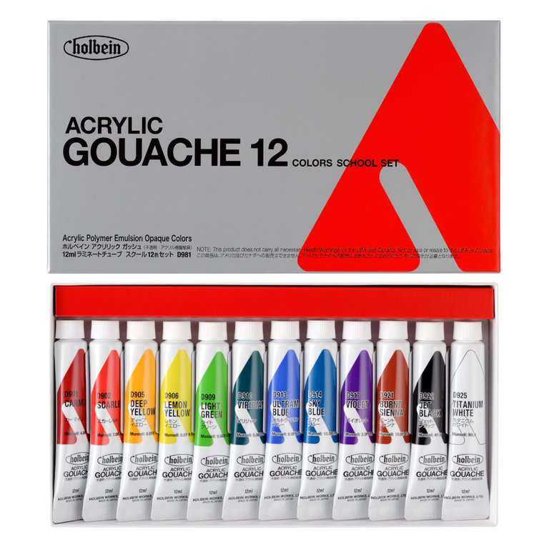 Holbein Holbein Acrylic Gouache 12 ml Study